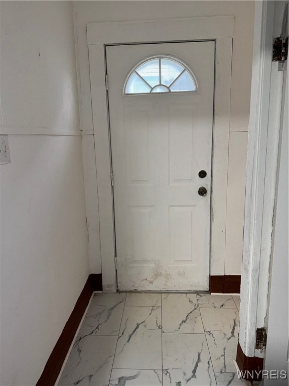 view of doorway to outside