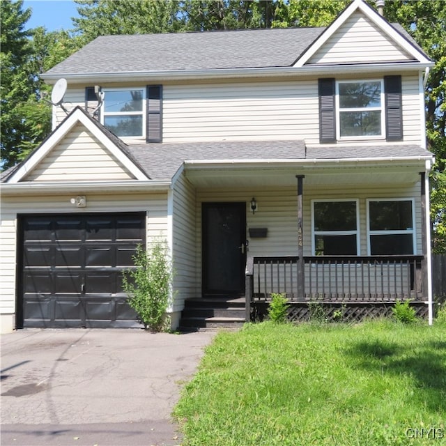 view of front of property with covered porch