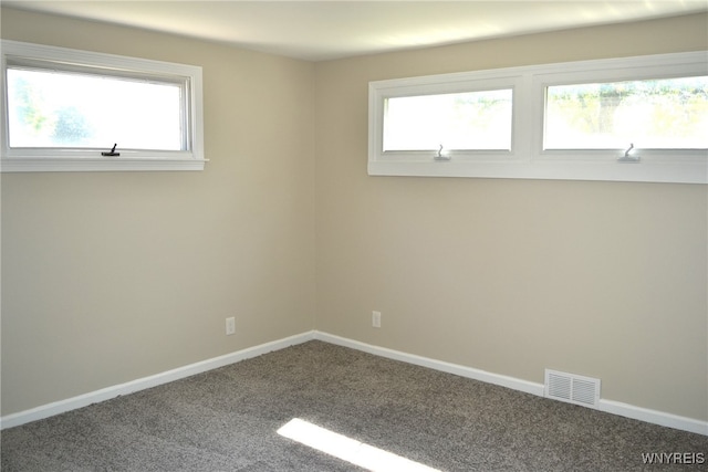 view of carpeted empty room