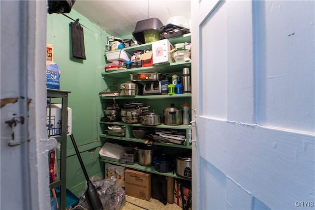 view of pantry