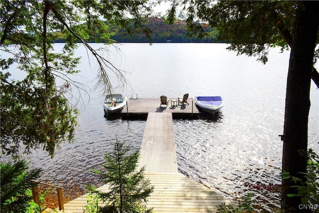114 Big Moose Lk, Webb, NY 13331 - dock area with a water view