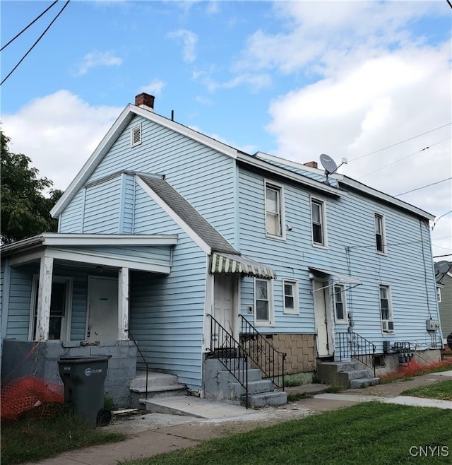 view of rear view of property