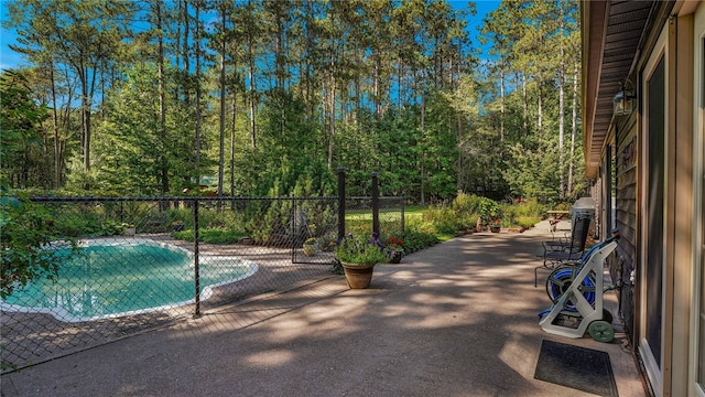 view of pool with a patio area