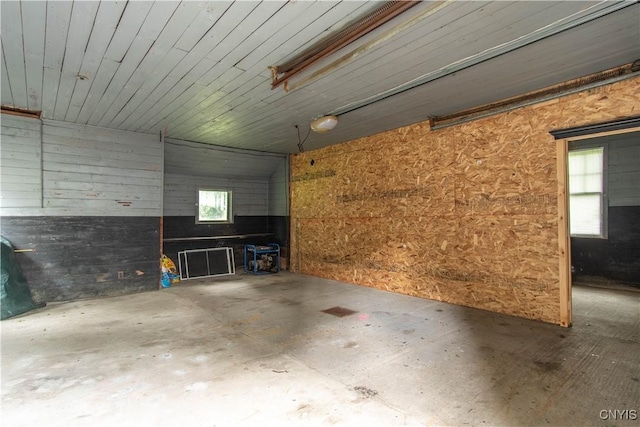 garage featuring visible vents