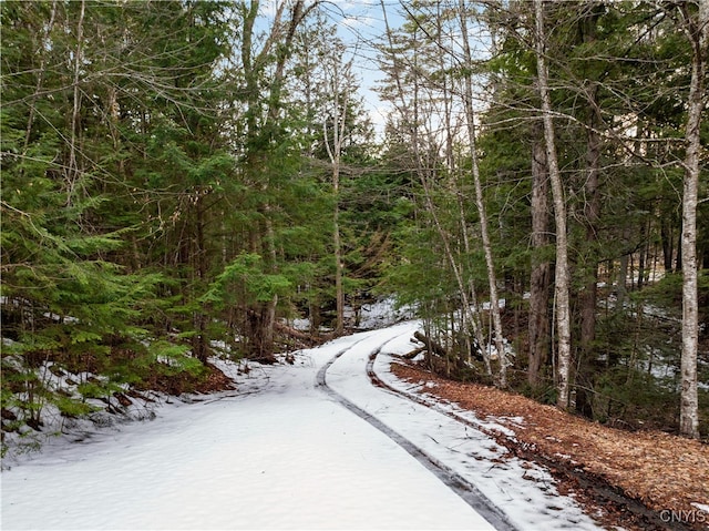 view of road