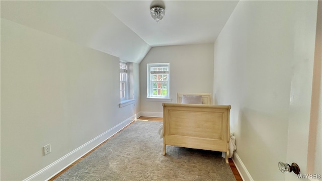 office with vaulted ceiling