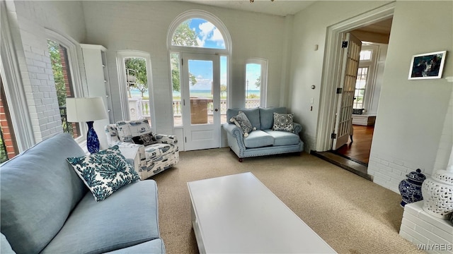 sunroom with plenty of natural light