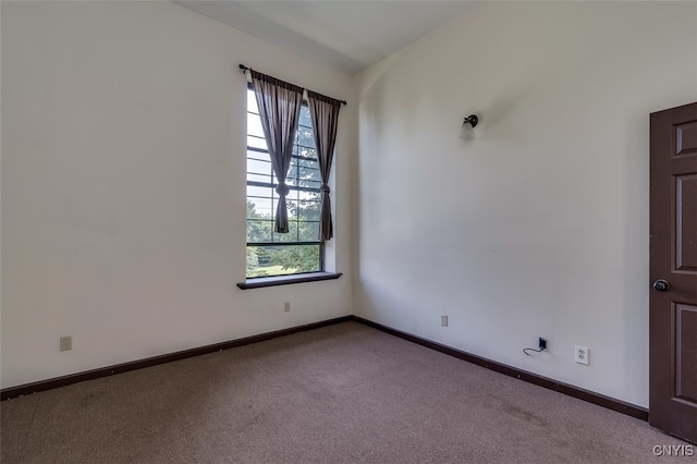 view of carpeted empty room