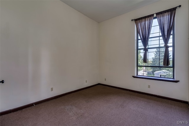 view of carpeted empty room