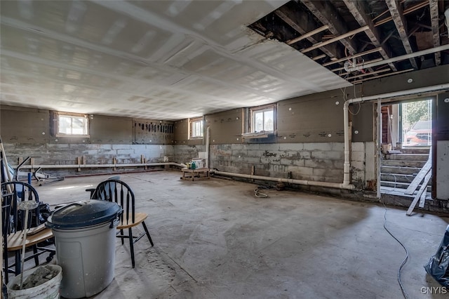 miscellaneous room with a wealth of natural light