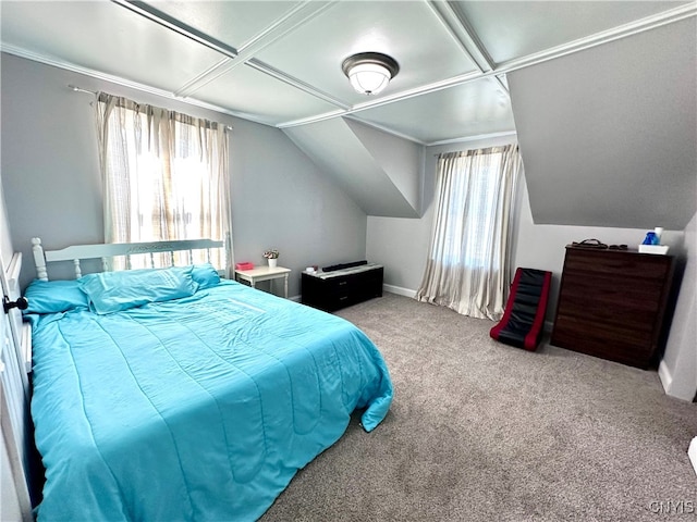 bedroom featuring carpet