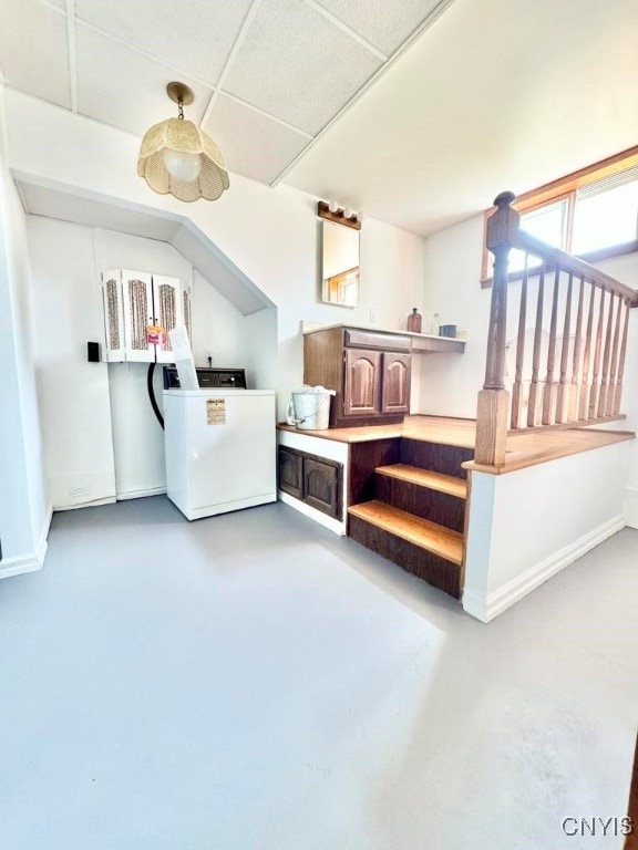 interior space featuring washer / dryer