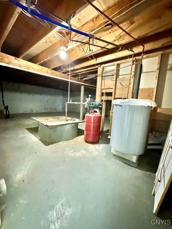 view of basement