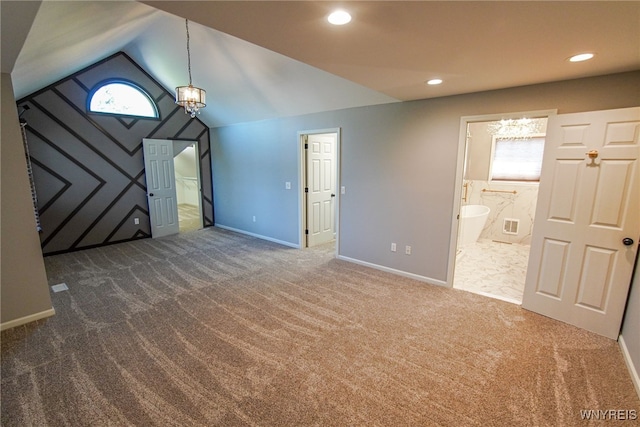 basement featuring dark carpet