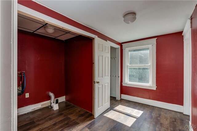 interior space featuring dark hardwood / wood-style floors