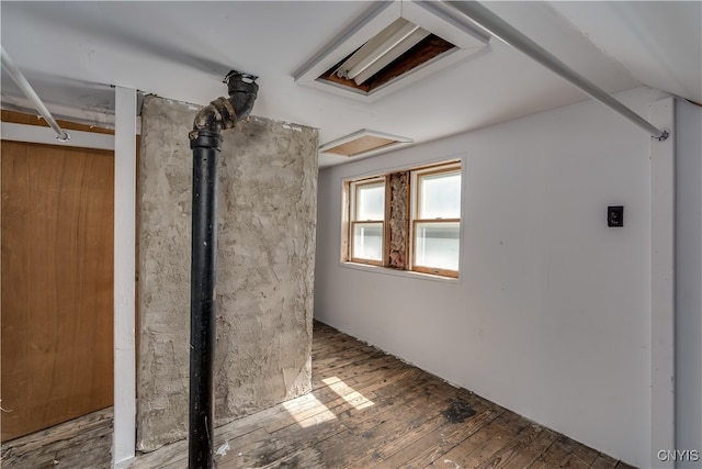 interior space with wood-type flooring