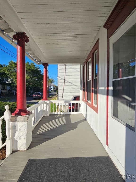 view of patio / terrace with a porch