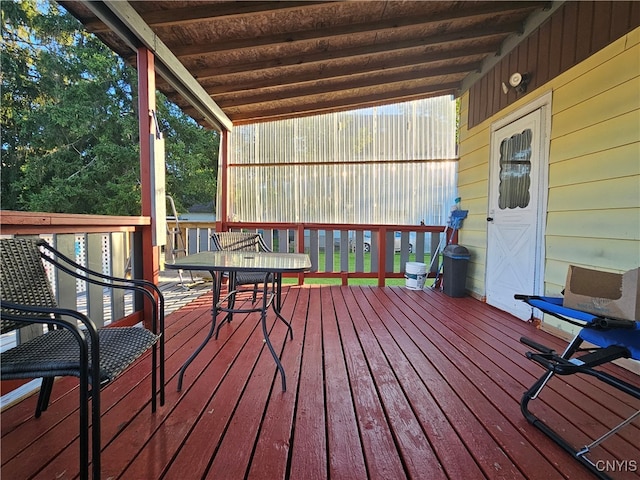 view of deck