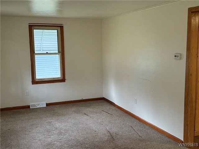 empty room featuring carpet flooring