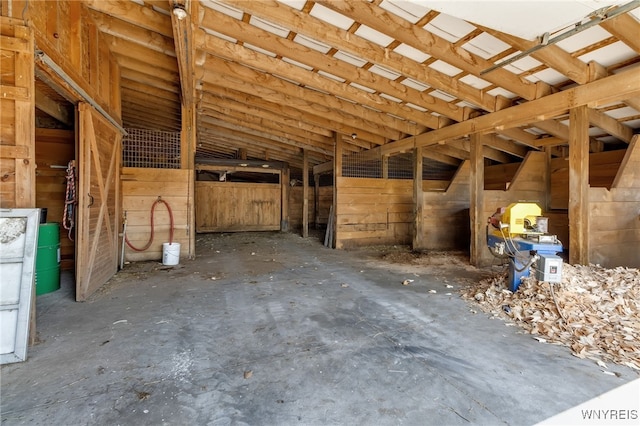 view of horse barn