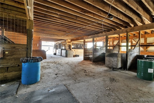 view of horse barn