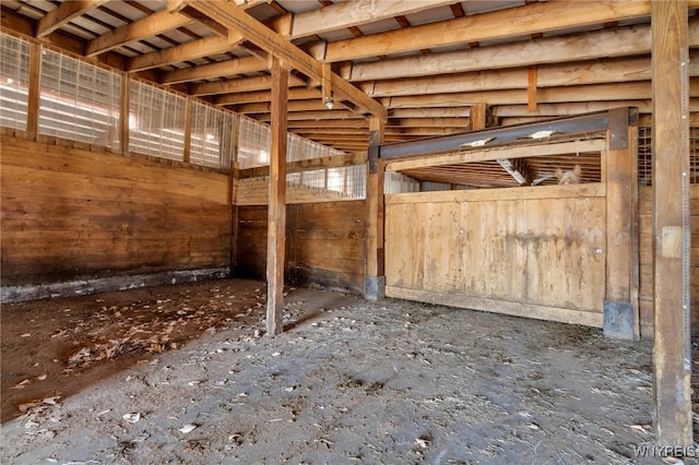 view of horse barn