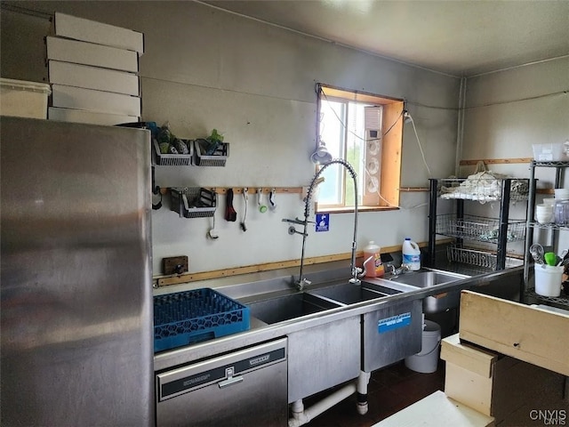 kitchen featuring appliances with stainless steel finishes