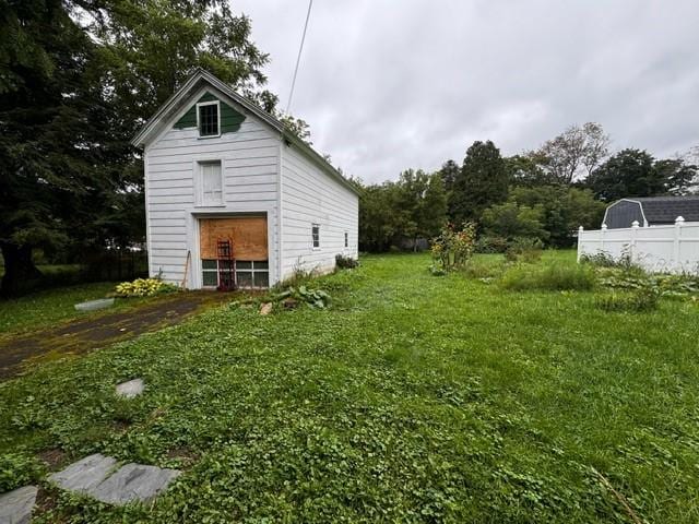 87 Canasawacta St, Norwich-City, NY 13815 - view of outbuilding with fence