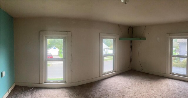 87 Canasawacta St, Norwich-City, NY 13815 - interior space featuring baseboards, a healthy amount of sunlight, and carpet flooring