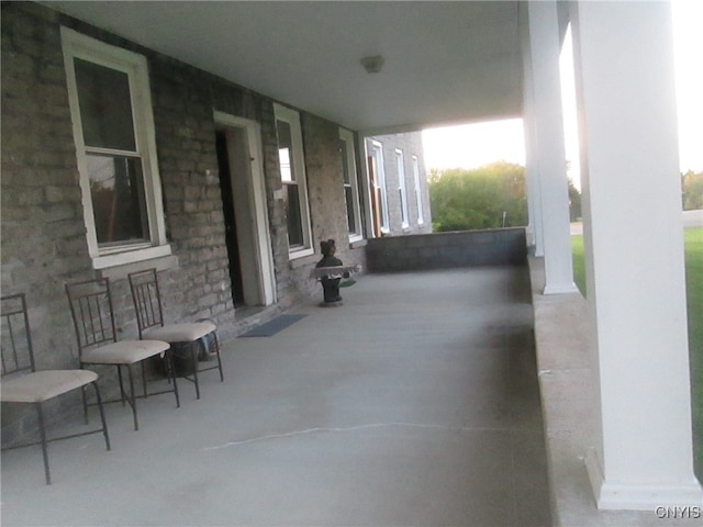 view of patio / terrace with a porch