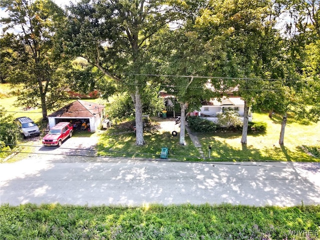 view of front of house with a front yard