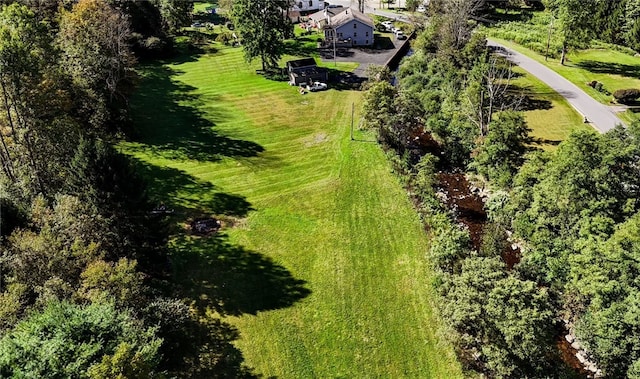 bird's eye view featuring a rural view