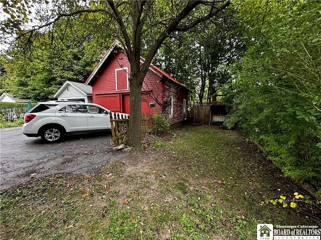 view of side of property