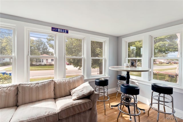 sunroom featuring plenty of natural light