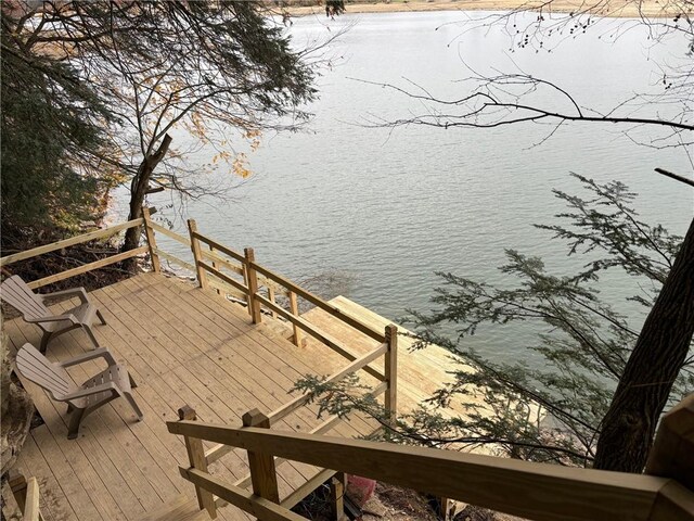 8578 County Road 49, Rushford, NY 14717 - dock featuring a deck with water view