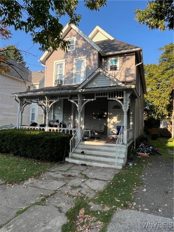 view of front of home with a porch