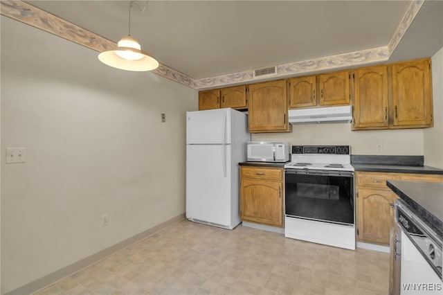 kitchen featuring white appliances