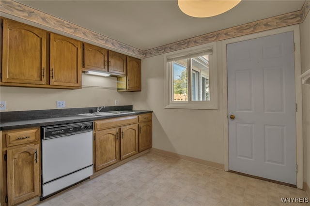 kitchen with dishwasher and sink