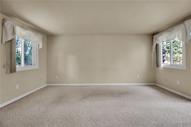 view of carpeted empty room