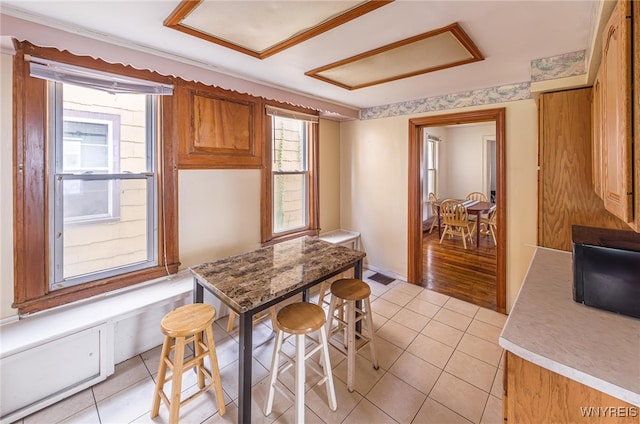 kitchen featuring light hardwood / wood-style flooring