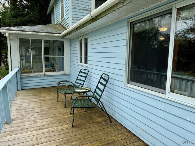 view of wooden terrace