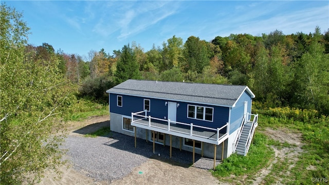 view of rear view of property