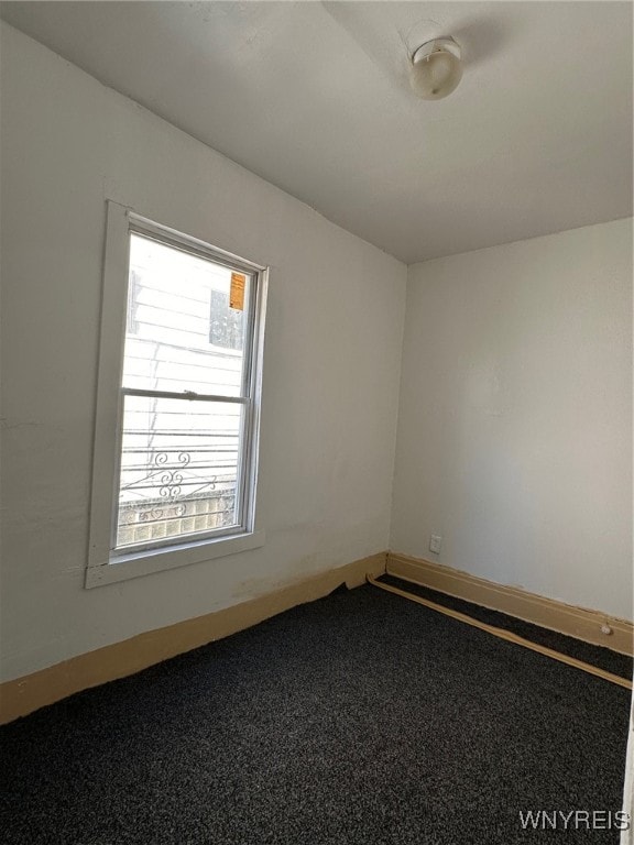 unfurnished room with carpet flooring