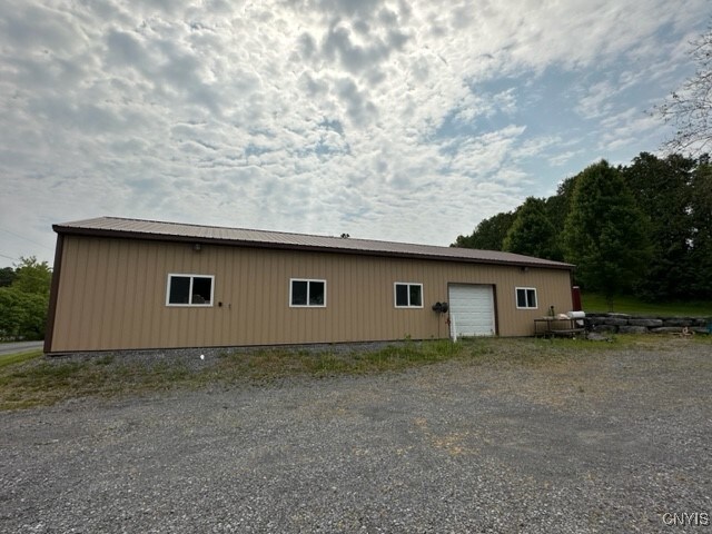 view of home's exterior featuring a garage