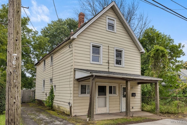 view of front of house with a porch