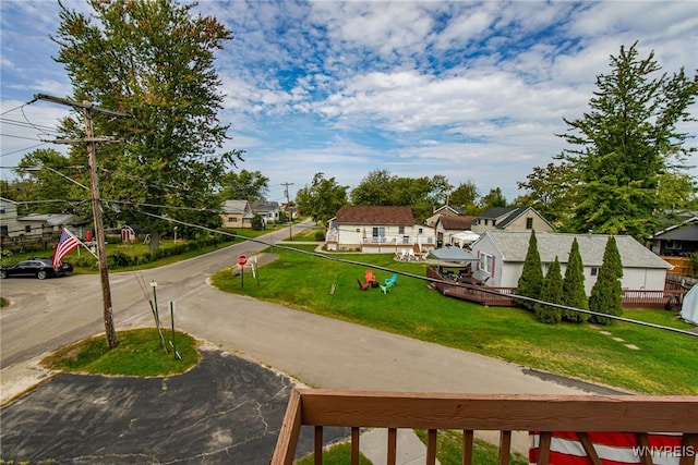 exterior space featuring a yard