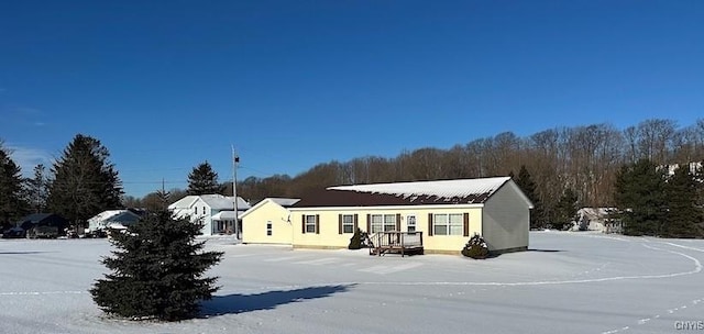 view of front of home