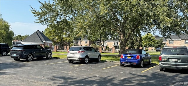 view of uncovered parking lot