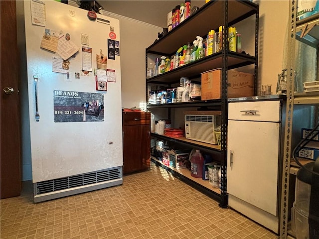 view of storage area