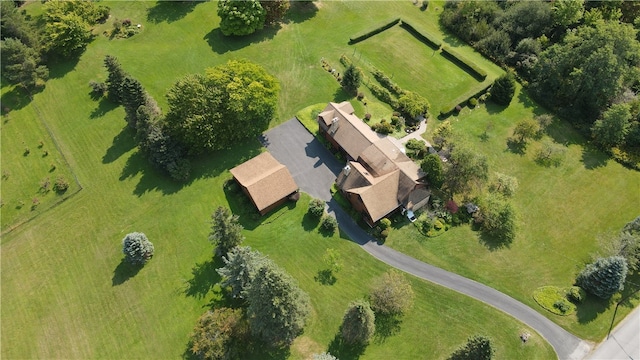 bird's eye view featuring a rural view